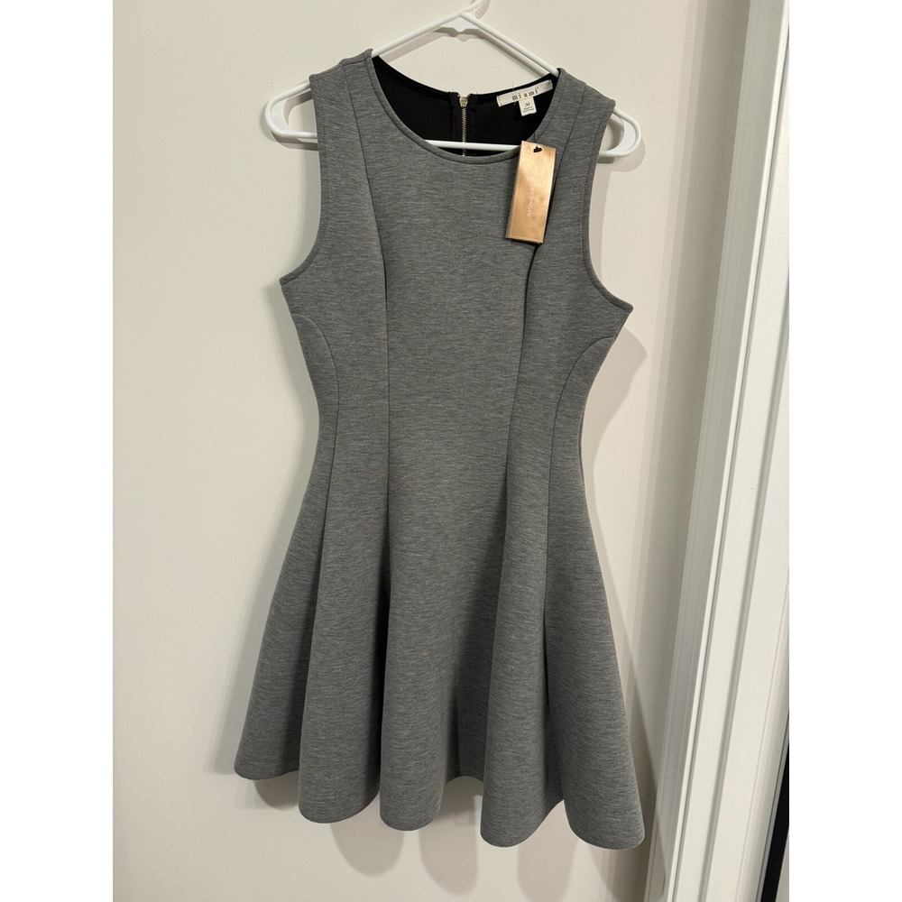 New francesca's Miami A Line‎ Sleeveless Scuba Dress Sz M Women's Flair Skirt